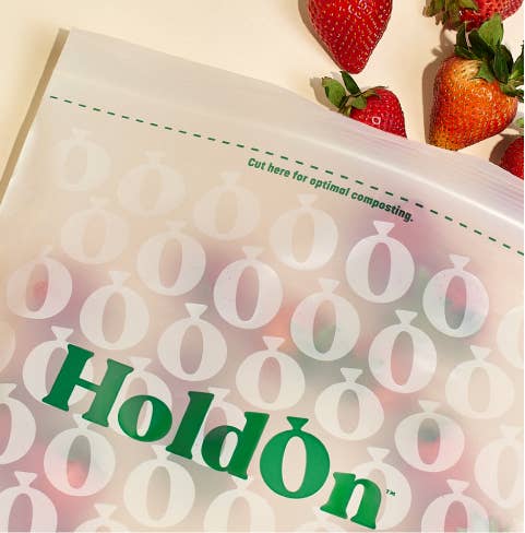 HoldOn Compostable Zipseal Gallon Bags 25 pack