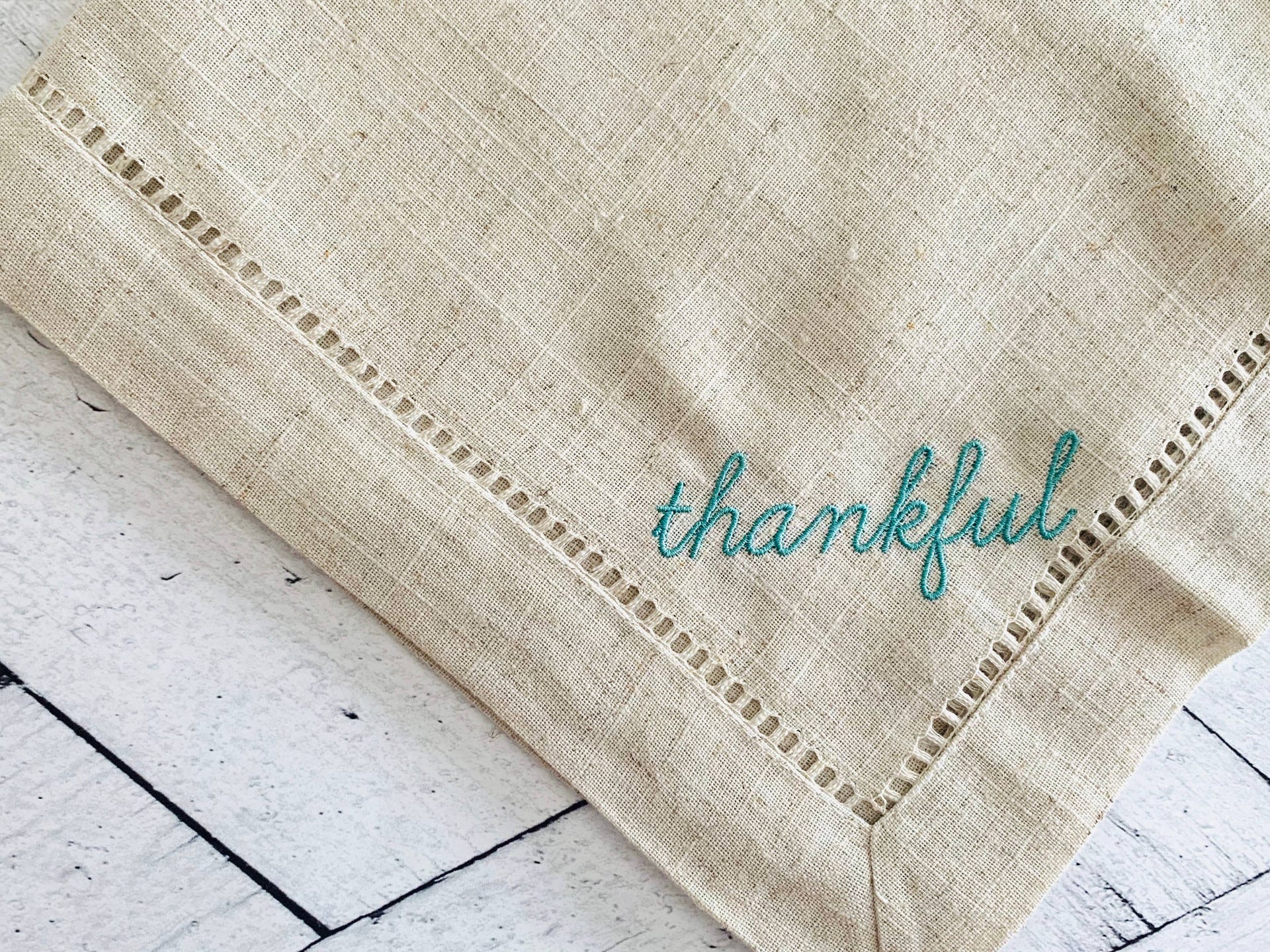 Dot and Army - Thankful Cloth Napkins, set of four