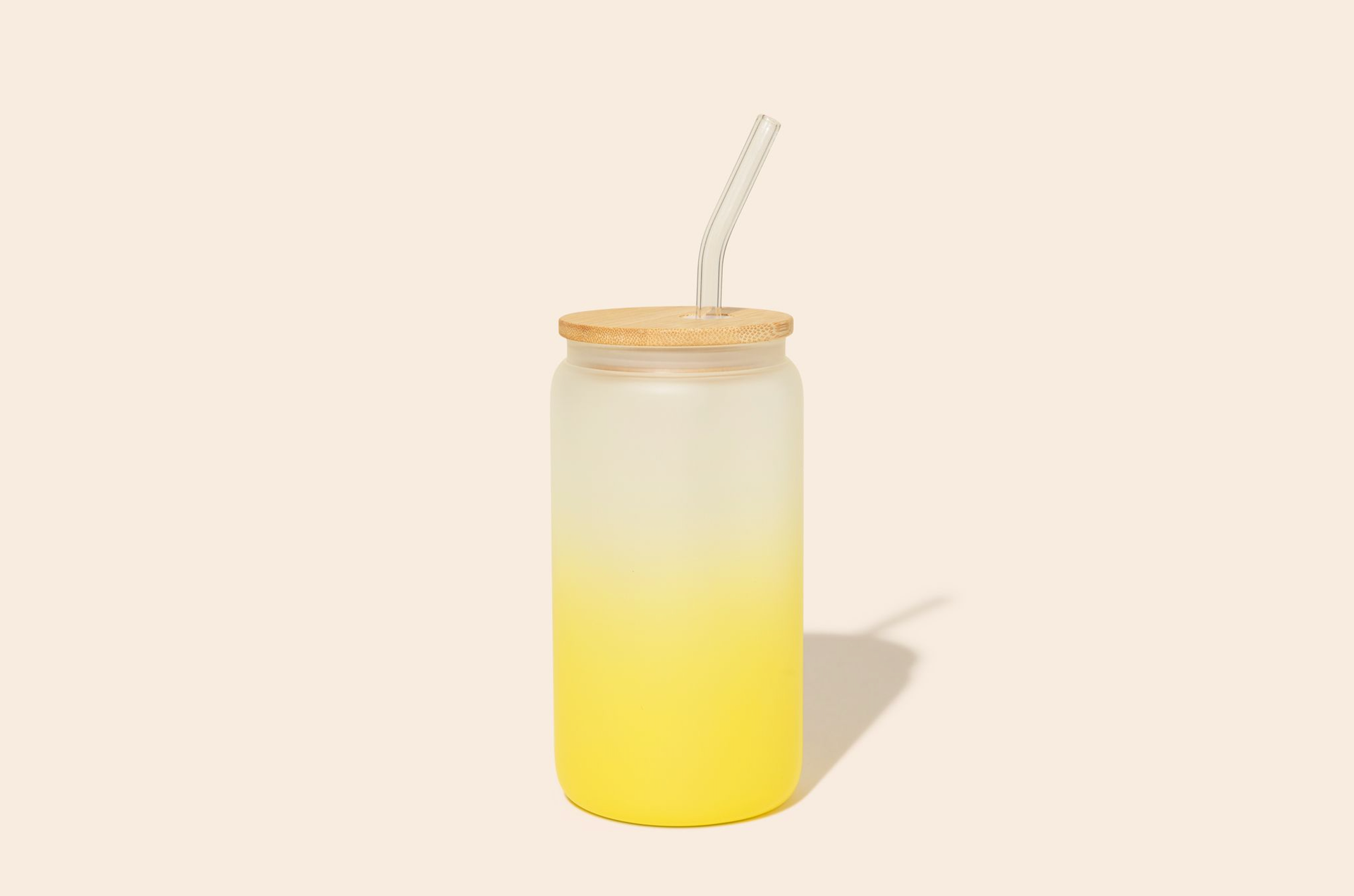 Bamboo Switch - Reusable Glass Can Tumbler and Straw