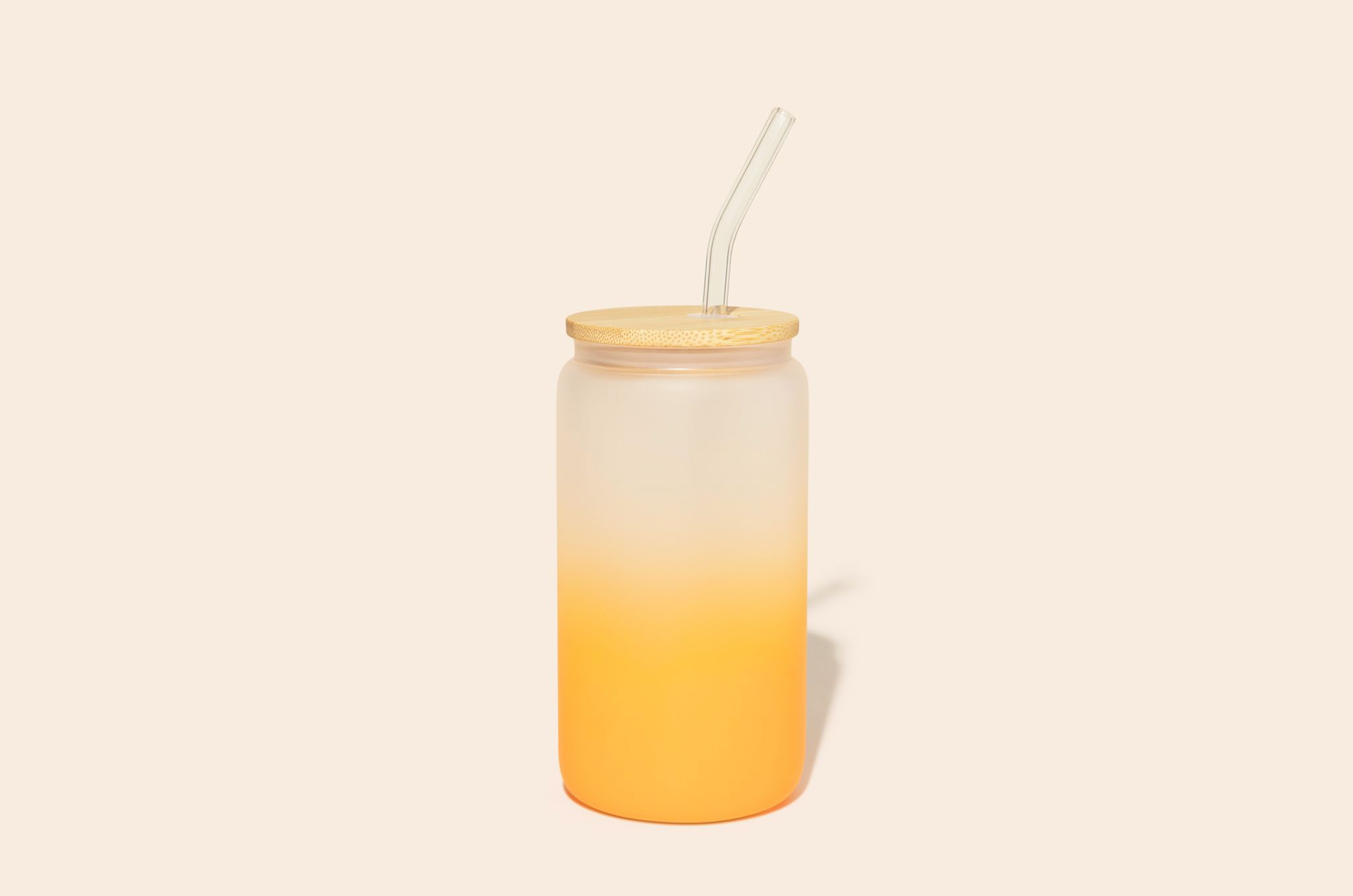 Bamboo Switch - Reusable Glass Can Tumbler and Straw