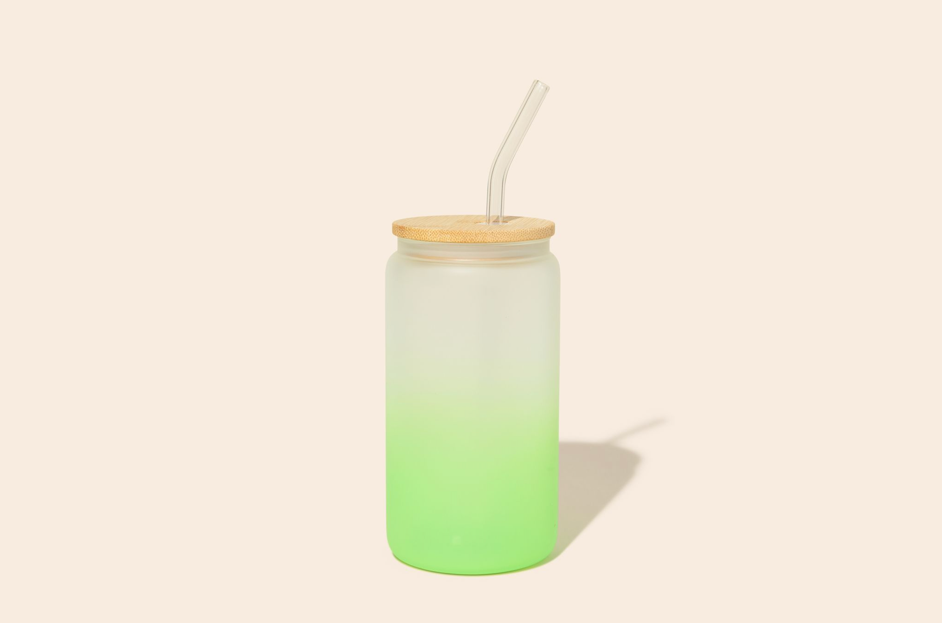 Bamboo Switch - Reusable Glass Can Tumbler and Straw