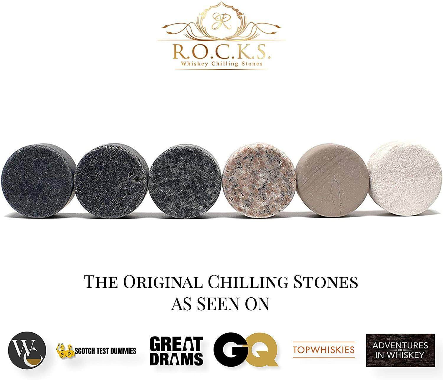 ROCKS Whiskey Chilling Stones - The Original Rocks Whiskey Chilling Stoneso